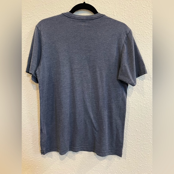 Volcom Blue Marbled TShirt w White Icon Size XL - Picture 2 of 4